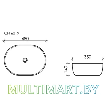 Умывальник Ceramica Nova Element CN6019 картинка 7